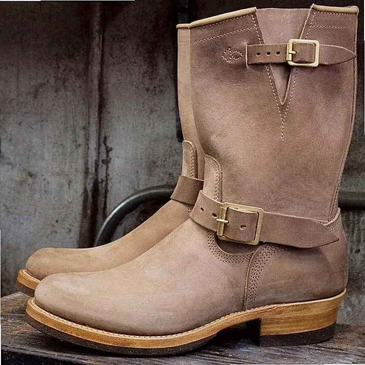 Suede Combat Boot